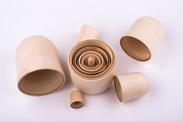 Russian doll on a white background