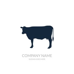 Animal Nature Farm Agriculture Business Company Stock Vector Logo Design Blue Template