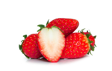 Strawberry isolated on white background.