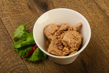 Canned tuna fish