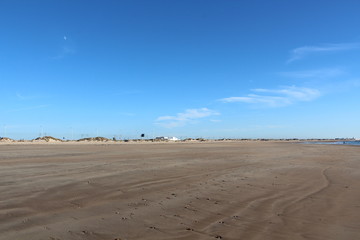Fototapeta na wymiar sand dunes on the sea coast. Spain