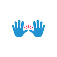 hand shine clean symbol vector