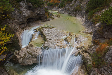 Naklejka na ściany i meble Wasserfall im Naturpark Ötschergräben - Österreich