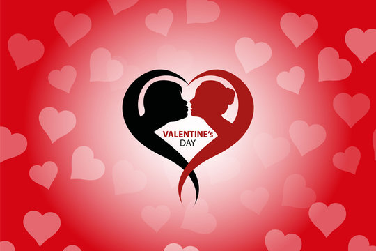 Valentines day background, vector, illustration, eps file