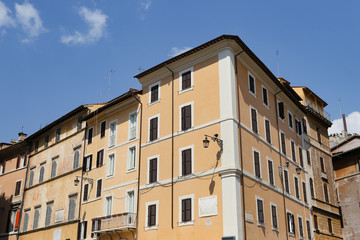 Fototapeta na wymiar Buildings in Piazza della Rotonda, Rome, Italy