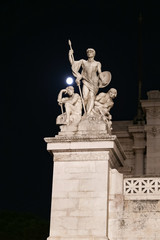 Statue in Altar of the Fatherland in Rome, Italy