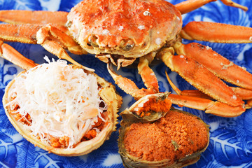 冬の味覚せいこがにを肴に一献