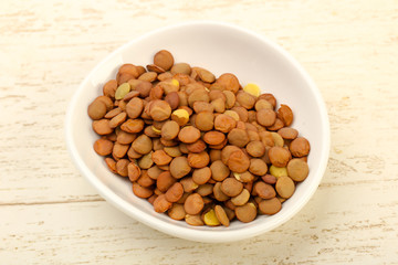 Raw lentils