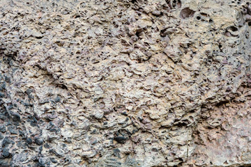 Close-up photo. Masonry Wall Decoration Fragment.