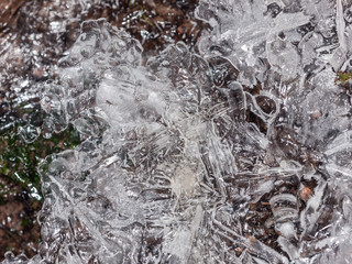abstract ice texture