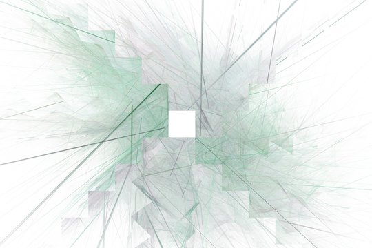 Farbiger Grafikhintergrund mit Quadrat in der Mitte - hellgrau/grün
