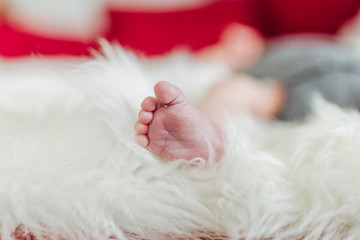 Obraz premium baby foot close up