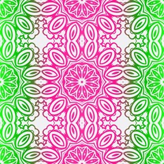 Ornamental Floral Print With Color Seamless Ornament. For Design Of Carpet, Shawl, Pillow, Cushion. Vector Illustration