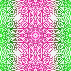 Ornamental Floral Print With Color Seamless Ornament. For Design Of Carpet, Shawl, Pillow, Cushion. Vector Illustration