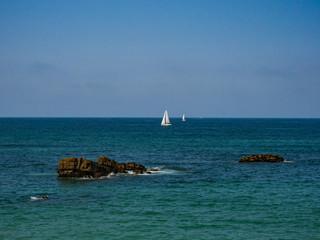 Widok z Playa del Camello w Santander w słoneczny lipcowy dzień © Adam Wrobel
