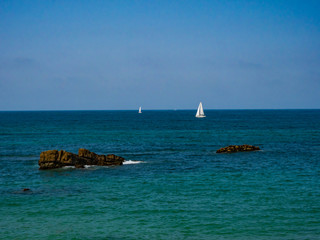 Widok z Playa del Camello w Santander w słoneczny lipcowy dzień © Adam Wrobel