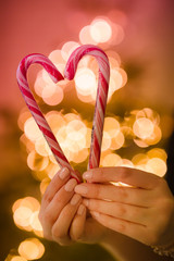 Herz aus Zuckerstange 