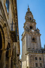 Fototapeta na wymiar Cathedral of Santiago de Compostela, Spain