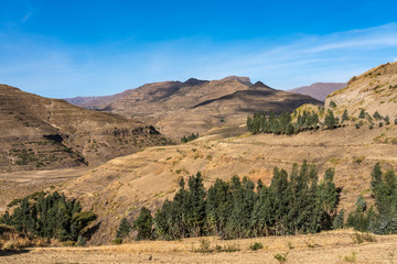 Äthiopien / Ethiopia - Landschaft auf der Fahrt von Gheralta nach Lalibela