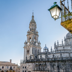 Fototapeta na wymiar Cathedral of Santiago de Compostela, Spain