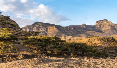 Äthiopien / Ethiopia - Landschaft auf der Fahrt von Gheralta nach Lalibela