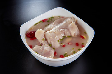 Pork claw soup