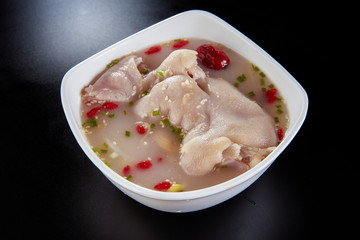 Pork claw soup