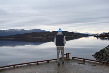 Norway, winter to Tromso. Natural Park
