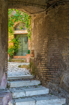 Scenic sight in Capena, picturesque village in the Province of Rome, Lazio, Italy.