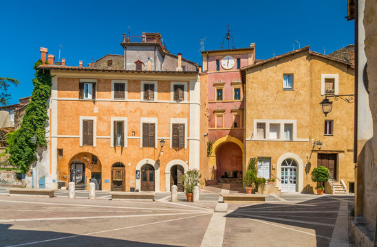 Scenic sight in Capena, picturesque village in the Province of Rome, Lazio, Italy.