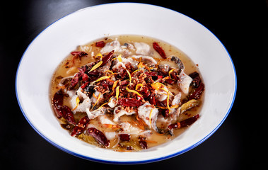 Chinese food, spicy boiled fish