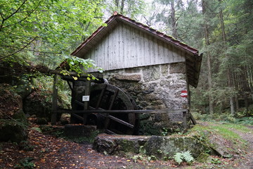 Reindmühle im Mühlviertel in Perg beim Klammleiten in Österreich - 241302671