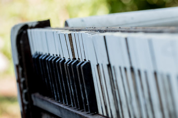 Abandoned and Broken Piano