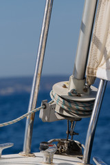 Enrrollador de g&eacute;nova de un velero