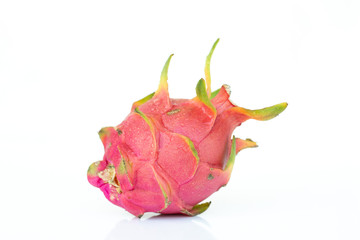 Dragon fruit on white background