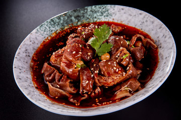 Chinese Sichuan Cuisine Spicy Pig Large Intestine