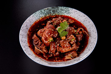 Chinese Sichuan Cuisine Spicy Pig Large Intestine