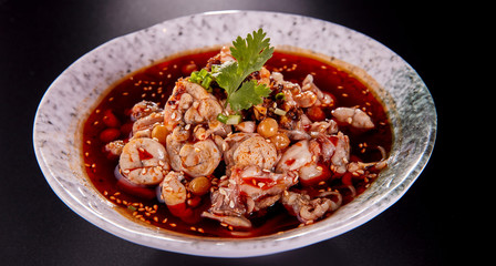 Chinese food, spicy bullfrog