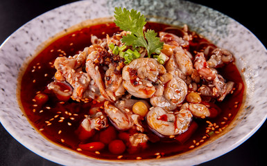 Chinese food, spicy bullfrog