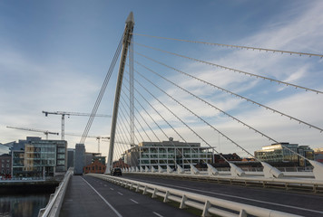Samuel Beckett Bridge in Dublin.