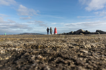 Foothpath to Poolberg Lighthouse.