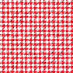 Tablecloth for classic red checkered kitchen or picnic table,seamless,pattern.Vector illustrator. - obrazy, fototapety, plakaty