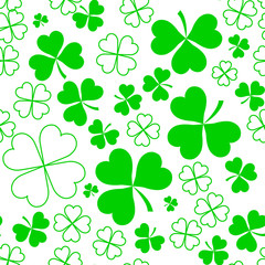 St Patricks Day seamless pattern