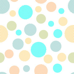 Colorful circles seamless pattern