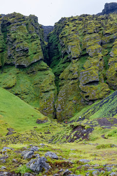Raudfeldar Canyon at Snaefellsnes in Iceland