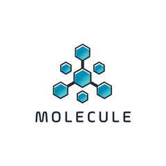 molecule icon. sign design. Vector logo design template. High technology. Nano technology. Tech Wave