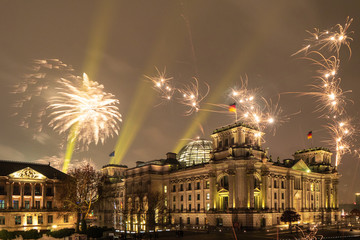 Reichstag Berlin Silvester 2018