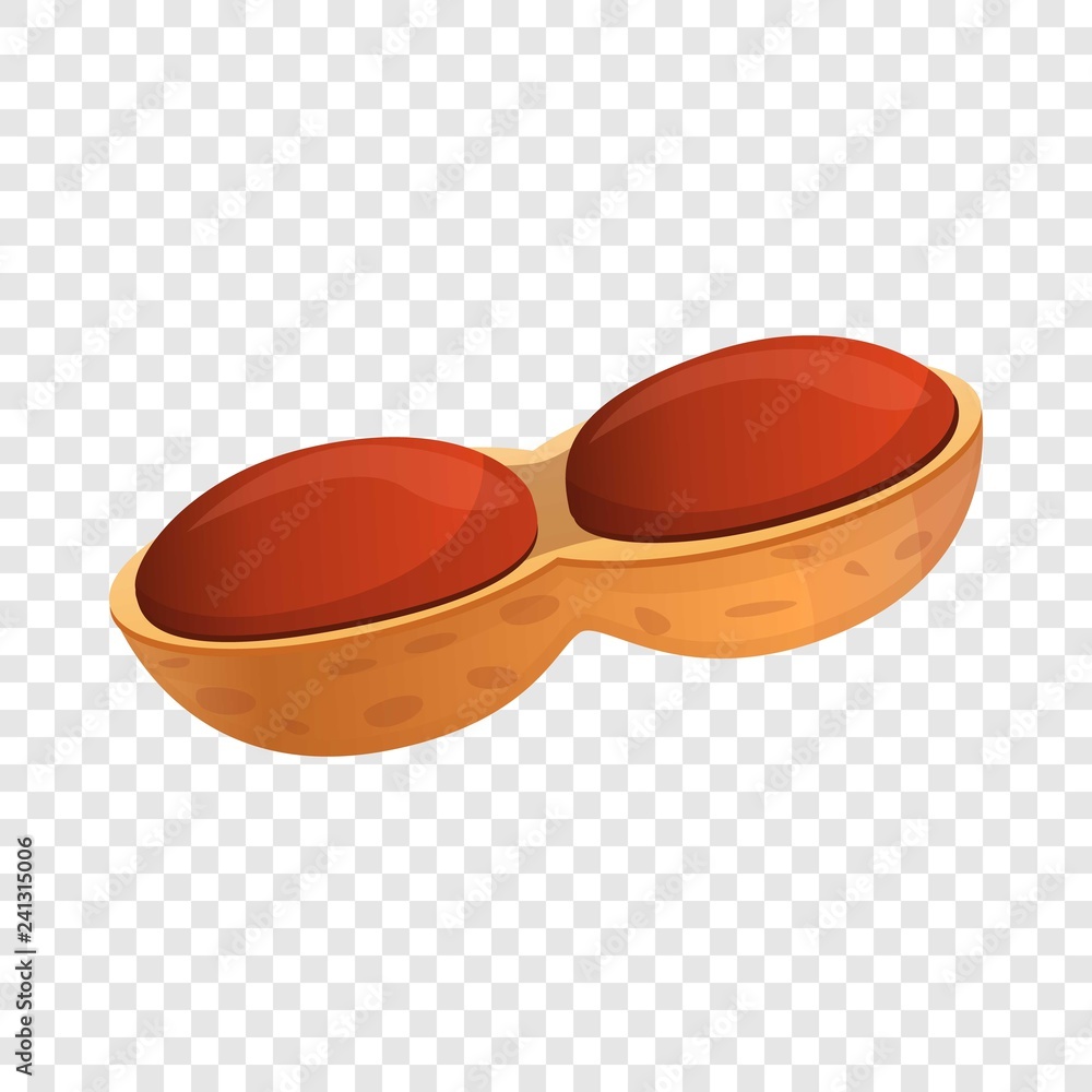 Poster peanut icon. cartoon of peanut vector icon for web design for web design