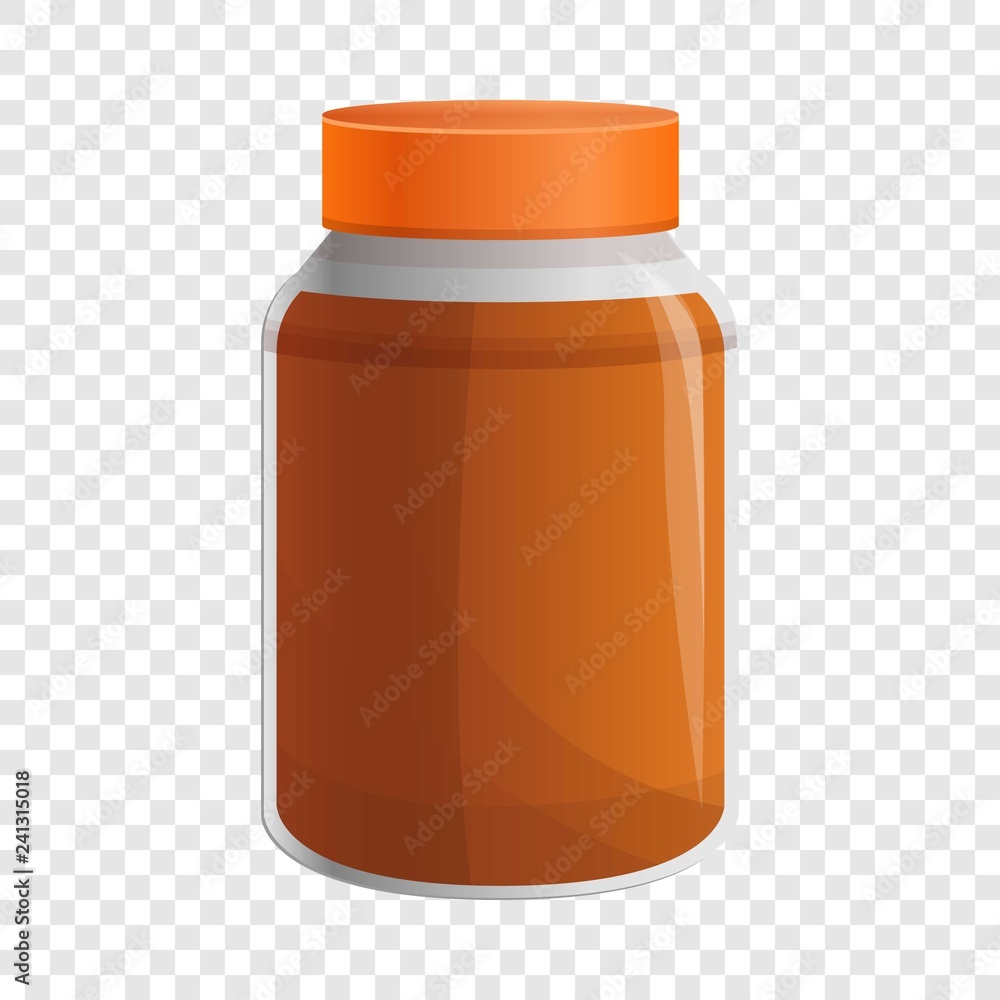 Poster peanut butter jar icon. cartoon of peanut butter jar vector icon for web design for web design