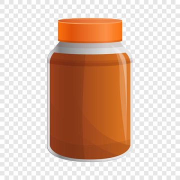 Peanut butter jar icon. Cartoon of peanut butter jar vector icon for web design for web design